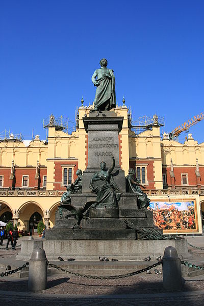Pomník Adama Mickiewicza, Rynek, Krakow